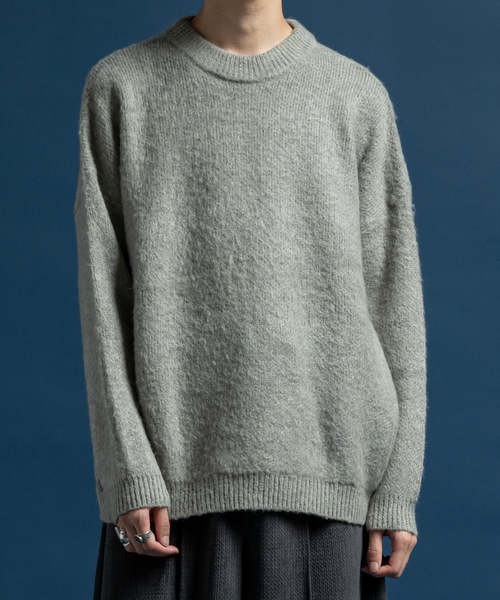 Mohair wool mix sweater / モヘアウールミックスセーター（ニット