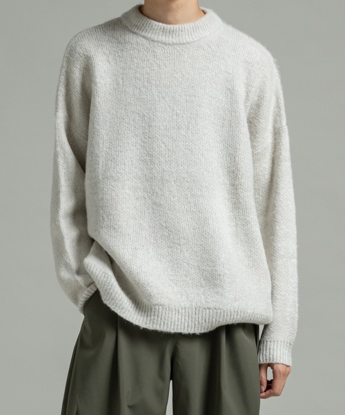 Mohair wool mix sweater / モヘアウールミックスセーター（ニット