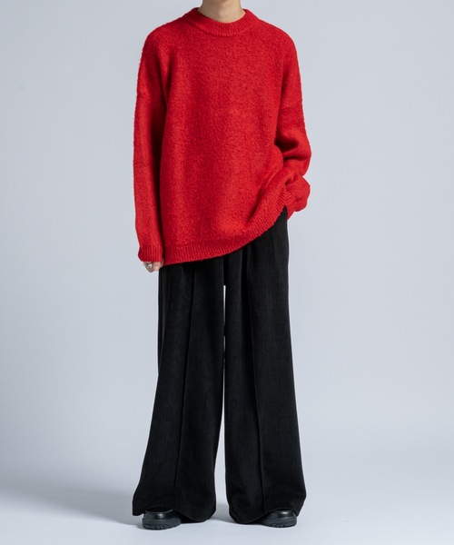 CASPER JOHN（キャスパージョン）の「Mohair wool mix sweater / モヘアウールミックスセーター（ニット/セーター・メンズ・ホワイト/グレー/レッド/ブラウン/ブラック/ブルー・LARGE/MEDIUM/SMALL/X-SMALL）」の11枚目の写真