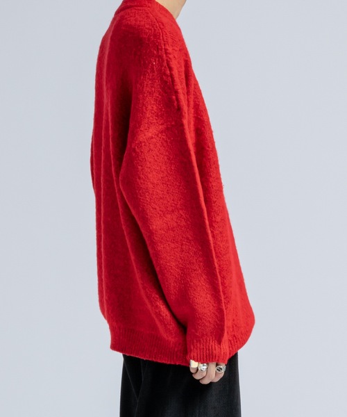 CASPER JOHN（キャスパージョン）の「Mohair wool mix sweater / モヘアウールミックスセーター（ニット/セーター・メンズ・ホワイト/グレー/レッド/ブラウン/ブラック/ブルー・LARGE/MEDIUM/SMALL/X-SMALL）」の9枚目の写真