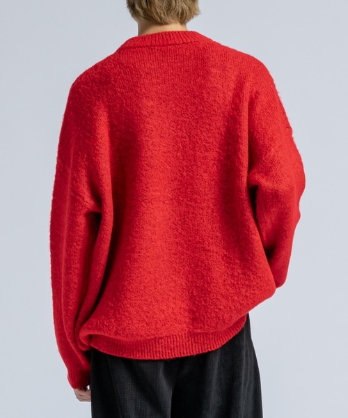 CASPER JOHN（キャスパージョン）の「Mohair wool mix sweater / モヘアウールミックスセーター（ニット/セーター・メンズ・ホワイト/グレー/レッド/ブラウン/ブラック/ブルー・LARGE/MEDIUM/SMALL/X-SMALL）」の10枚目の写真