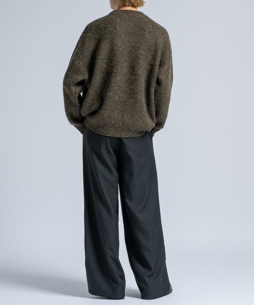 CASPER JOHN（キャスパージョン）の「Mohair wool mix sweater / モヘアウールミックスセーター（ニット/セーター・メンズ・ホワイト/グレー/レッド/ブラウン/ブラック/ブルー・LARGE/MEDIUM/SMALL/X-SMALL）」の20枚目の写真