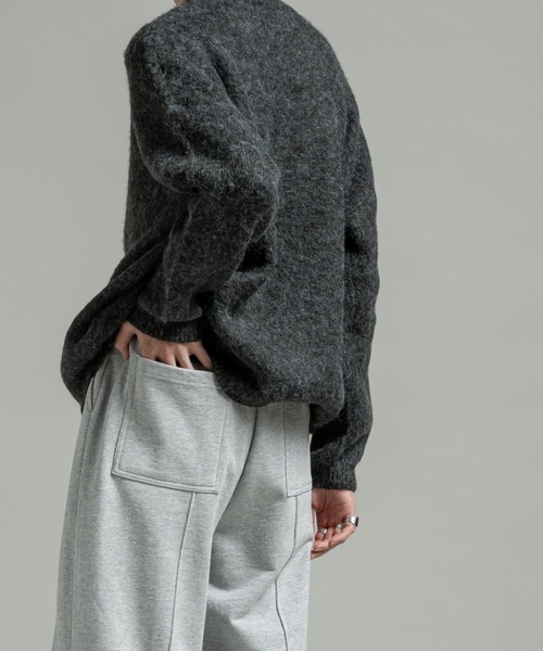 Mohair wool mix sweater / モヘアウールミックスセーター（ニット