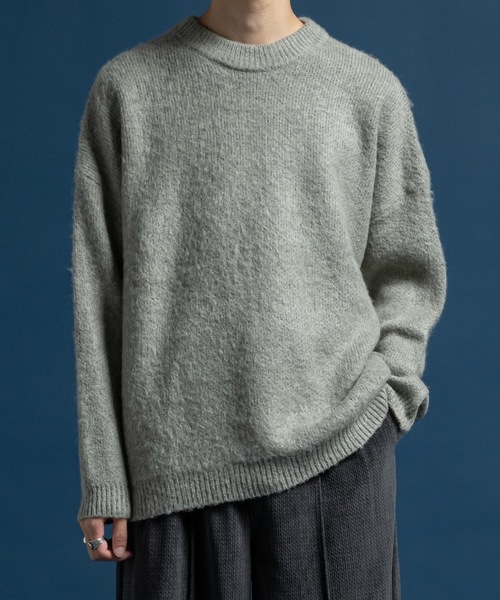 Mohair wool mix sweater / モヘアウールミックスセーター（ニット
