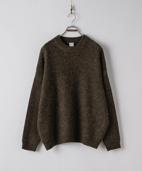 CASPER JOHN（キャスパージョン）の「Mohair wool mix sweater / モヘアウールミックスセーター（ニット/セーター・メンズ・ホワイト/グレー/レッド/ブラウン/ブラック/ブルー・LARGE/MEDIUM/SMALL/X-SMALL）」の14枚目の写真