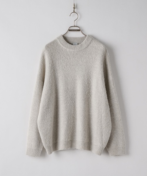 CASPER JOHN（キャスパージョン）の「Mohair wool mix sweater / モヘアウールミックスセーター（ニット/セーター・メンズ・ホワイト/グレー/レッド/ブラウン/ブラック/ブルー・LARGE/MEDIUM/SMALL/X-SMALL）」の21枚目の写真
