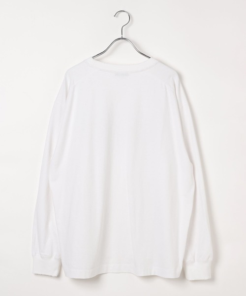 BAYFLOW(ベイフロー)の「ピグメントロゴロンT / バックプリント(Tシャツ/カットソー・レディース・オフホワイト/モカ/ネイビー/イエロー/ピンク/ライトグレー・SMALL/MEDIUM)」の13枚目の写真