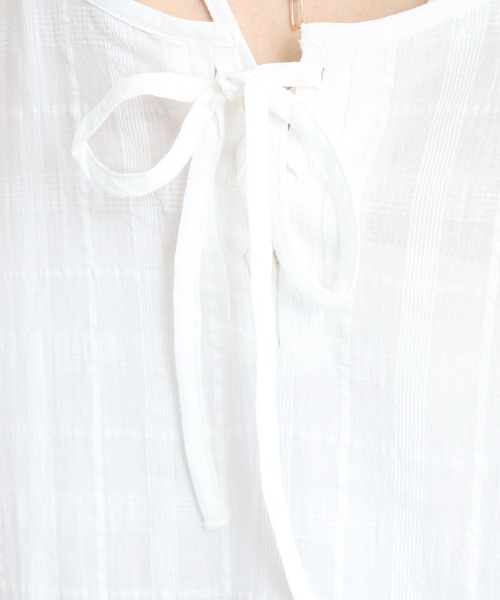 FUNALIVE（ファンアライブ）の「mimiレースアップティアードチュニック（チュニック・レディース・オフホワイト・M）」の16枚目の写真