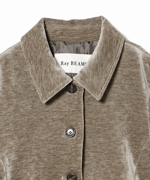 Ray BEAMS(レイビームス)の「モール ステンカラー ジャケット(テーラードジャケット・レディース・ブラック/グレー・0/1)」の13枚目の写真