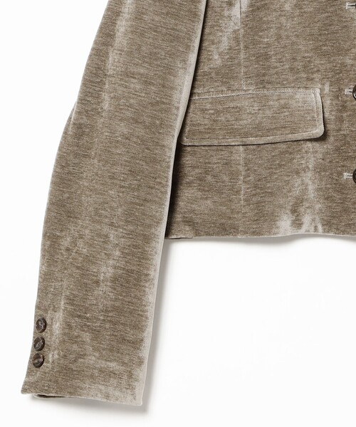 Ray BEAMS(レイビームス)の「モール ステンカラー ジャケット(テーラードジャケット・レディース・ブラック/グレー・0/1)」の14枚目の写真