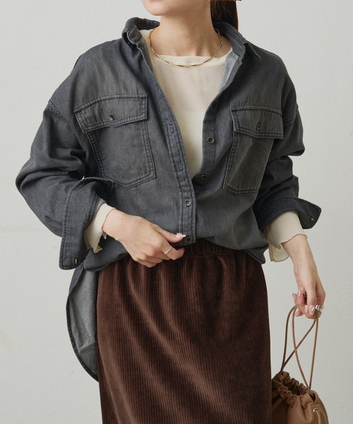 ピュアルセシン　デニムシャツ ピュアルセシン デニムシャツ - メルカリ