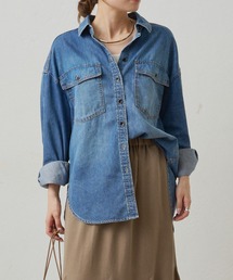 PUAL CE CIN | ダブルポケットデニムシャツ(シャツ/ブラウス)
