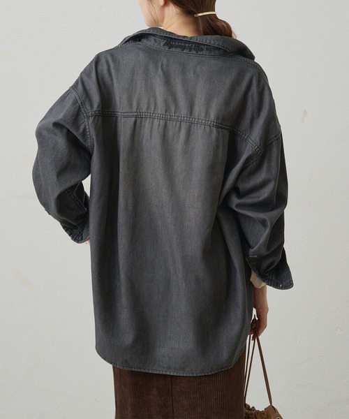セール】ダブルポケットデニムシャツ（シャツ/ブラウス）｜PUAL