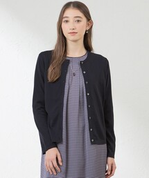 レリアン タートル&カーディガン　アンサンブル　ボルドー✖️ネイビー13号 レリアン タートル&カーディガン アンサンブル ボルドー✖️ネイビー13号