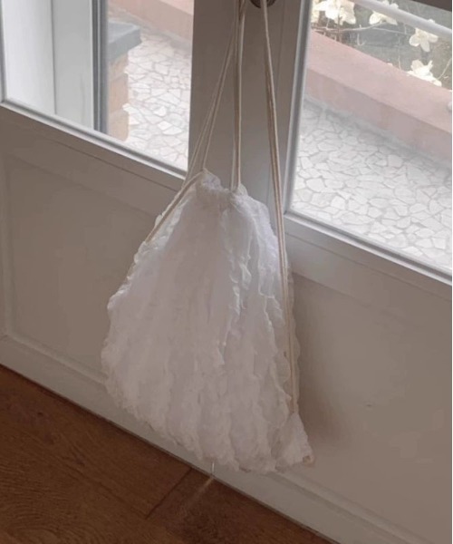 WEGO(ウィゴー)の「WEGO/フリルコンパクトガーリーナップサック(バックパック/リュック・レディース・ピンク/アイボリー/ホワイト・FREE)」の22枚目の写真