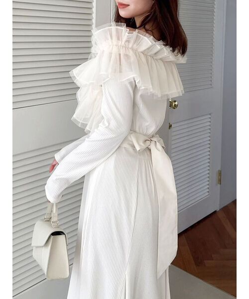 クロスフリルカットワンピース（ワンピース）｜dazzlin（ダズリン）の