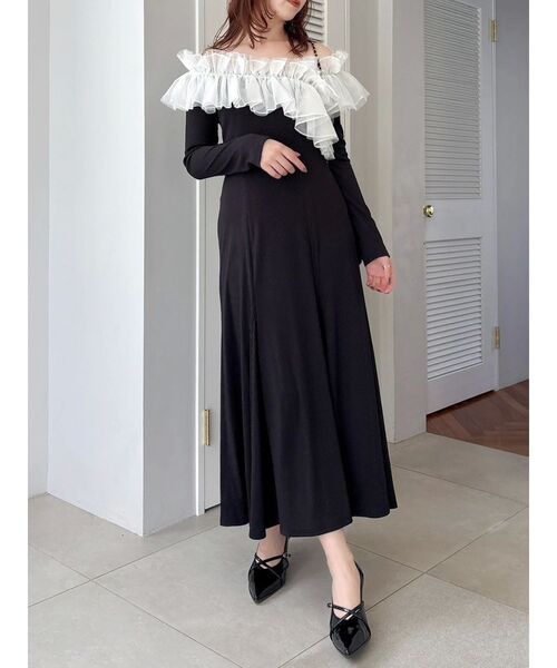 クロスフリルカットワンピース（ワンピース）｜dazzlin（ダズリン）の