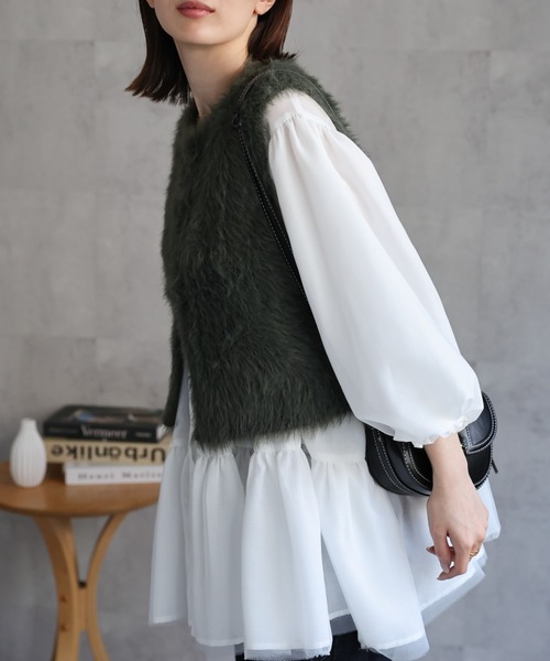 model：162cm 着用サイズ：F