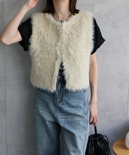 model：162cm 着用サイズ：F