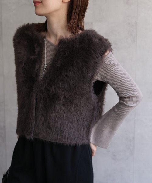 model：162cm 着用サイズ：F
