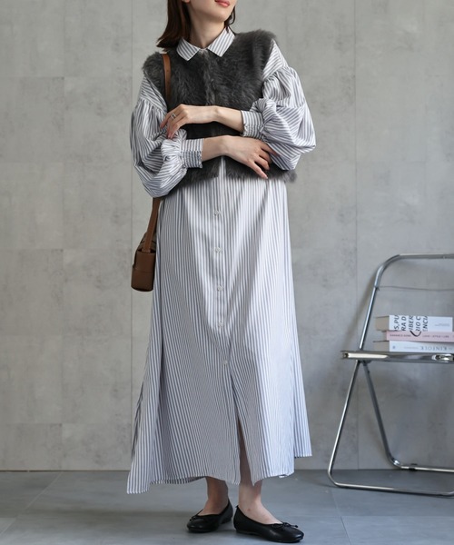 セール】ミンクライク ショートジレ/ベスト（ベスト）｜sakishimatokyo