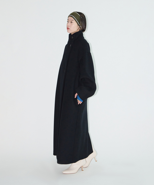 CITYSHOP（シティーショップ）の「《追加》STAND NECK コート 2（その他アウター・レディース・ブラック・38/36）」の3枚目の写真