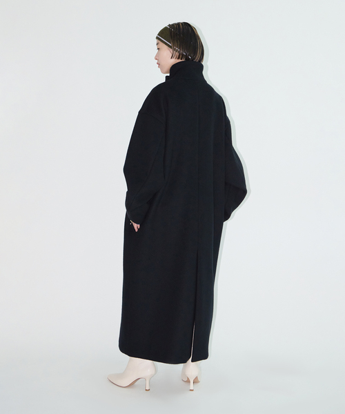 CITYSHOP（シティーショップ）の「《追加》STAND NECK コート 2（その他アウター・レディース・ブラック・38/36）」の4枚目の写真
