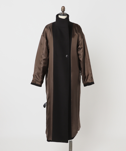 CITYSHOP（シティーショップ）の「《追加》STAND NECK コート 2（その他アウター・レディース・ブラック・38/36）」の22枚目の写真