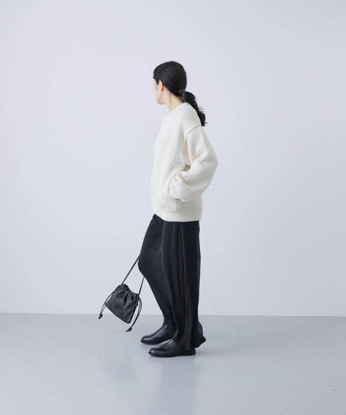 かぐれ（カグレ）の「『2サイズ展開』ペルーニットカーディガン（ニット/セーター・レディース・アイボリー/グレー・LARGE/MEDIUM）」の8枚目の写真