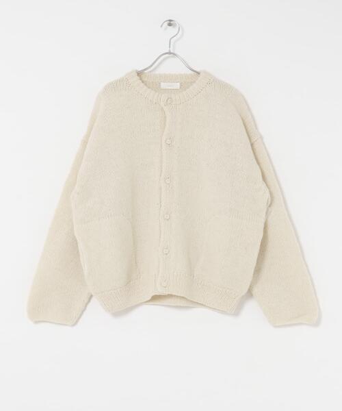 かぐれ（カグレ）の「『2サイズ展開』ペルーニットカーディガン（ニット/セーター・レディース・アイボリー/グレー・LARGE/MEDIUM）」の9枚目の写真