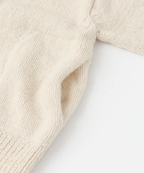 かぐれ（カグレ）の「『2サイズ展開』ペルーニットカーディガン（ニット/セーター・レディース・アイボリー/グレー・LARGE/MEDIUM）」の10枚目の写真