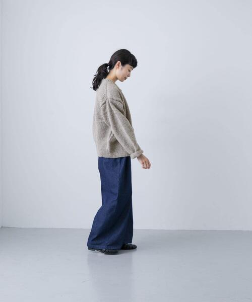 かぐれ（カグレ）の「『2サイズ展開』ペルーニットカーディガン（ニット/セーター・レディース・アイボリー/グレー・LARGE/MEDIUM）」の16枚目の写真