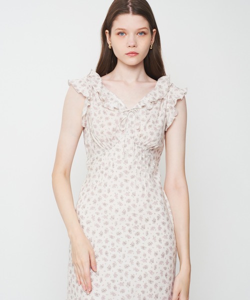 ME COUTURE(ミークチュール)の「Petit bouquet ドレス(ワンピース・レディース・ピンク/アイボリー・00/FREE)」の14枚目の写真