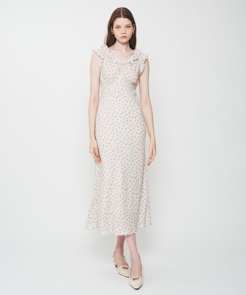 ME COUTURE(ミークチュール)の「Petit bouquet ドレス(ワンピース・レディース・ピンク/アイボリー・00/FREE)」の3枚目の写真