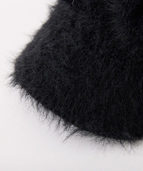 one after another NICE CLAUP(ワンアフターアナザーナイスクラップ)の「シャギーキャスケット(キャスケット・レディース・ブラック/ホワイト・FREE)」の3枚目の写真