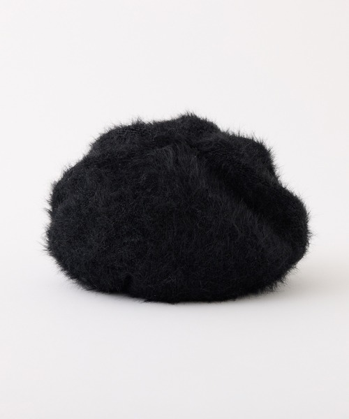 one after another NICE CLAUP(ワンアフターアナザーナイスクラップ)の「シャギーキャスケット(キャスケット・レディース・ブラック/ホワイト・FREE)」の5枚目の写真