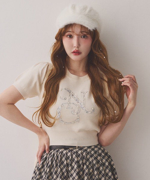 one after another NICE CLAUP(ワンアフターアナザーナイスクラップ)の「シャギーキャスケット(キャスケット・レディース・ブラック/ホワイト・FREE)」の7枚目の写真