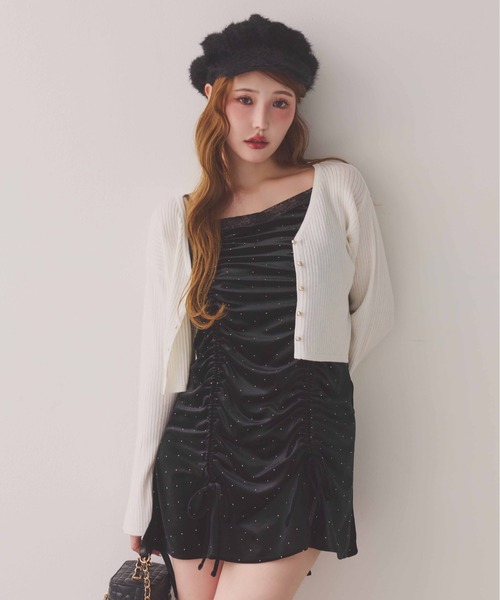 one after another NICE CLAUP(ワンアフターアナザーナイスクラップ)の「シャギーキャスケット(キャスケット・レディース・ブラック/ホワイト・FREE)」の14枚目の写真