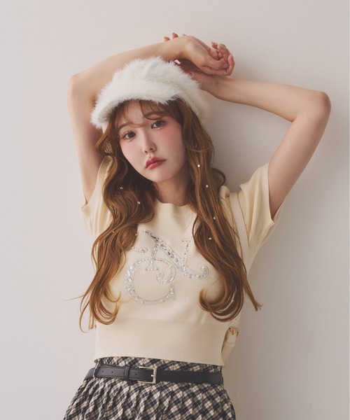 one after another NICE CLAUP(ワンアフターアナザーナイスクラップ)の「シャギーキャスケット(キャスケット・レディース・ブラック/ホワイト・FREE)」の8枚目の写真