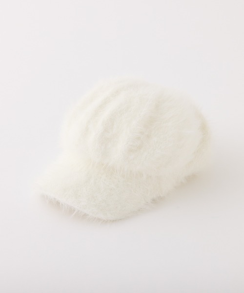 one after another NICE CLAUP(ワンアフターアナザーナイスクラップ)の「シャギーキャスケット(キャスケット・レディース・ブラック/ホワイト・FREE)」の16枚目の写真