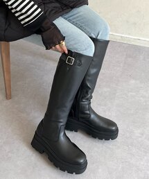 prose verse | サイドバックル厚底ロングブーツ(ブーツ)