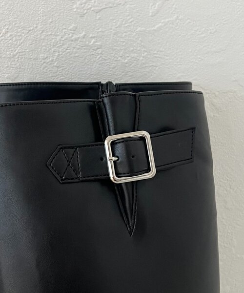 prose verse（プロズヴェール）の「サイドバックル厚底ロングブーツ（ブーツ・レディース・ブラック・MEDIUM/X-LARGE/SMALL/LARGE）」の6枚目の写真