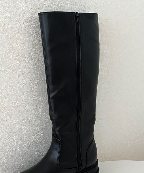 prose verse（プロズヴェール）の「サイドバックル厚底ロングブーツ（ブーツ・レディース・ブラック・MEDIUM/X-LARGE/SMALL/LARGE）」の7枚目の写真