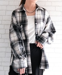 aquagarage | チェックロングシャツ(シャツ/ブラウス)