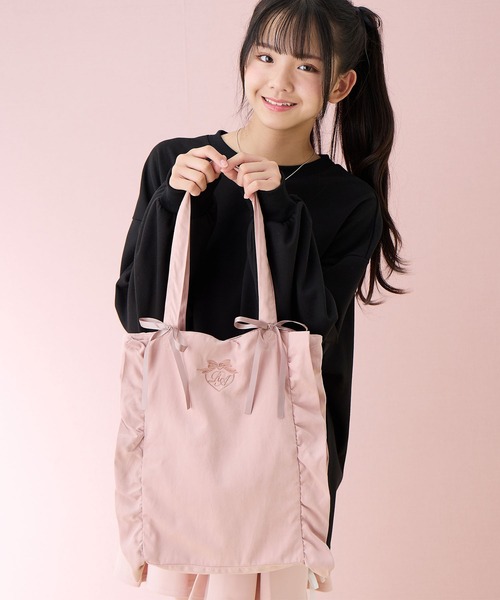 アイドル写真付きフリルバッグ セール】フリルリボンBAG（トートバッグ）｜Amourire girl（アムリール