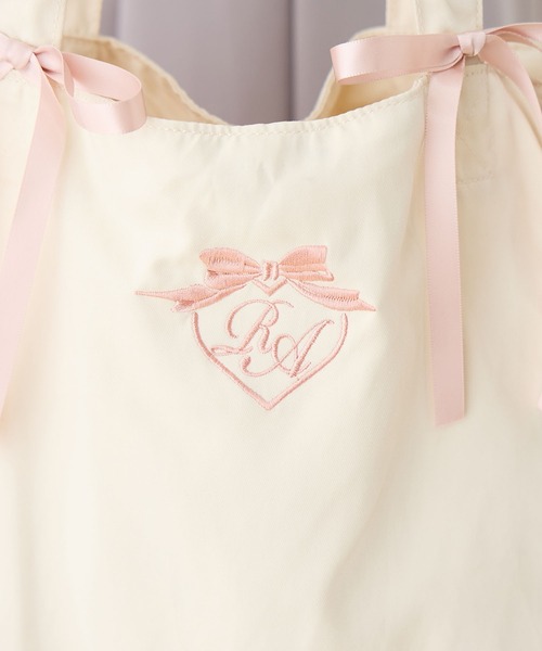 Amourire girl（アムリールガール）の「フリルリボンBAG（トートバッグ・キッズ・オフホワイト/ピンク・FREE）」の9枚目の写真