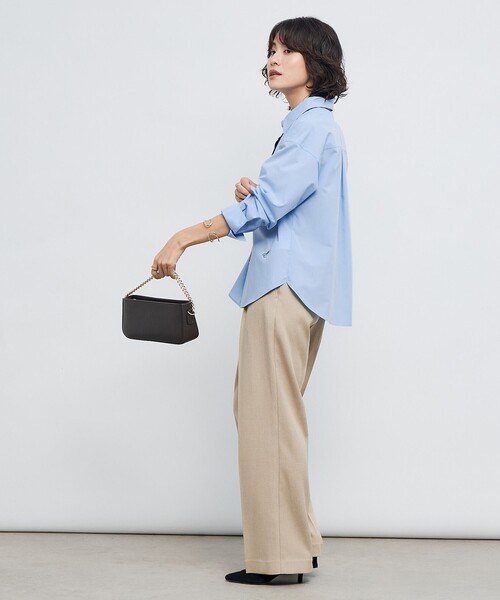 セール】ウォッシャブルリボン付きシャツ（シャツ/ブラウス