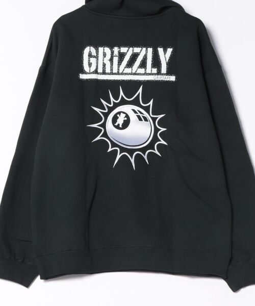 GRIZZLY（グリズリー）の「GRIZZLY/グリズリー プルオーバー/パーカー バックプリント G25FW-4303（パーカー・メンズ・シルバーグレー/ブラック・M/L/XL）」の16枚目の写真