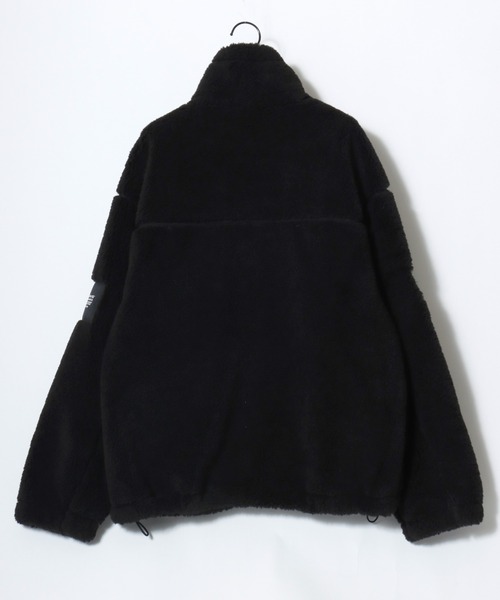 BEN DAVIS(ベンデイビス)の「BEN DAVIS/ベンデイビス DAZZLE BOA JACKET/オーバーサイズ シープボア ジップアップジャケット/ボアフリースブルゾン/レディース メンズ(ブルゾン・メンズ・ホワイト/ブラック・M/L/XL)」の21枚目の写真
