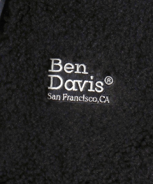 BEN DAVIS(ベンデイビス)の「BEN DAVIS/ベンデイビス DAZZLE BOA JACKET/オーバーサイズ シープボア ジップアップジャケット/ボアフリースブルゾン/レディース メンズ(ブルゾン・メンズ・ホワイト/ブラック・M/L/XL)」の7枚目の写真